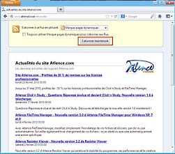 Affichage du flux RSS dans Firefox