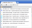 Exemple de flux RSS d'Atlence.com dans Google Chrome Foxish live RSS