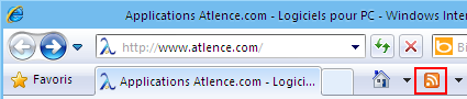 Icône RSS d'Internet Explorer