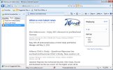 Example of the Atlence.com RSS feed in Internet Explorer
