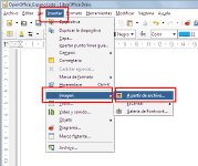InserciÃ³n de una imagen en Apache OpenOffice.org