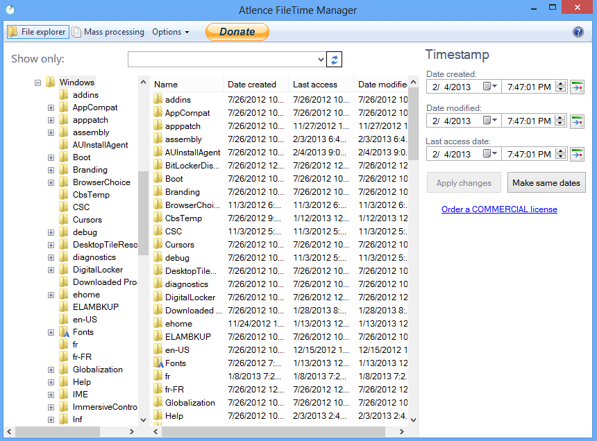 Windows 7 Atlence FileTime Manager 3.2 full